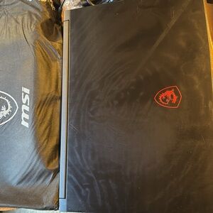 MSI Black and Red Laptop